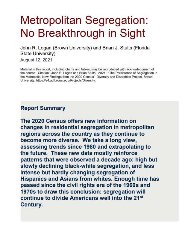 metropolitan segregation